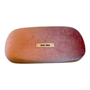 Miu Miu Pink Velvet Sunglasses Case